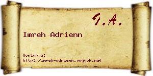 Imreh Adrienn névjegykártya